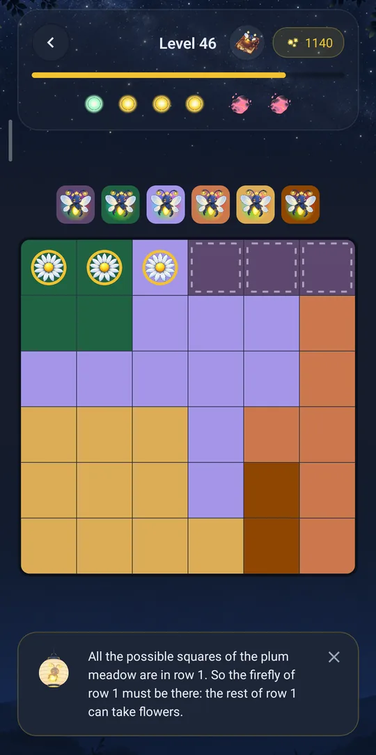 The lantern points to a cell and explains why.